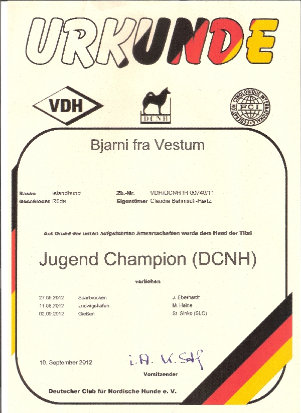 Bjarni Champ DCNH